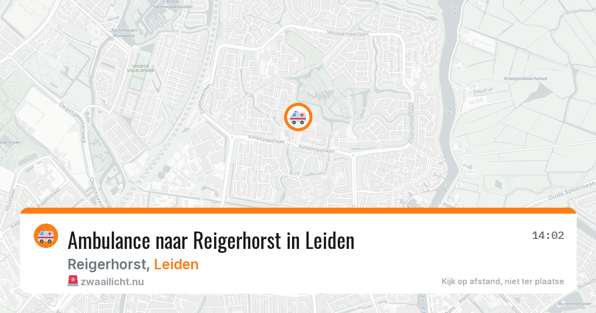 Ambulance naar Reigerhorst in Leiden — 24 jul 2026