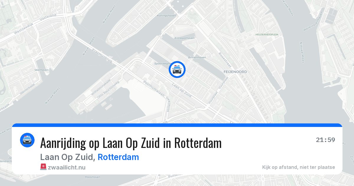 Aanrijding op Laan Op Zuid in Rotterdam — 25 mrt 2026