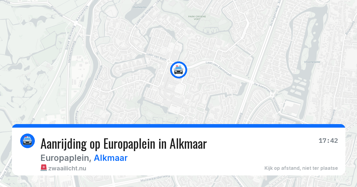 Aanrijding op Europaplein in Alkmaar — 24 jul 2026
