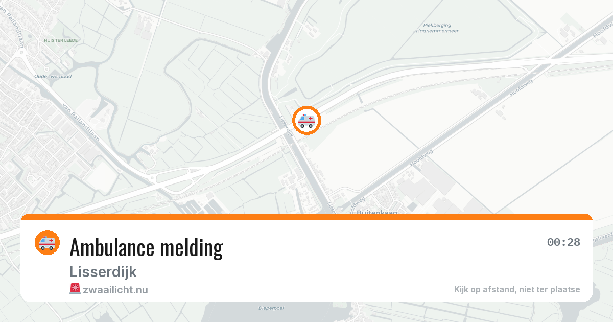 Ambulance melding — 24 apr 2026