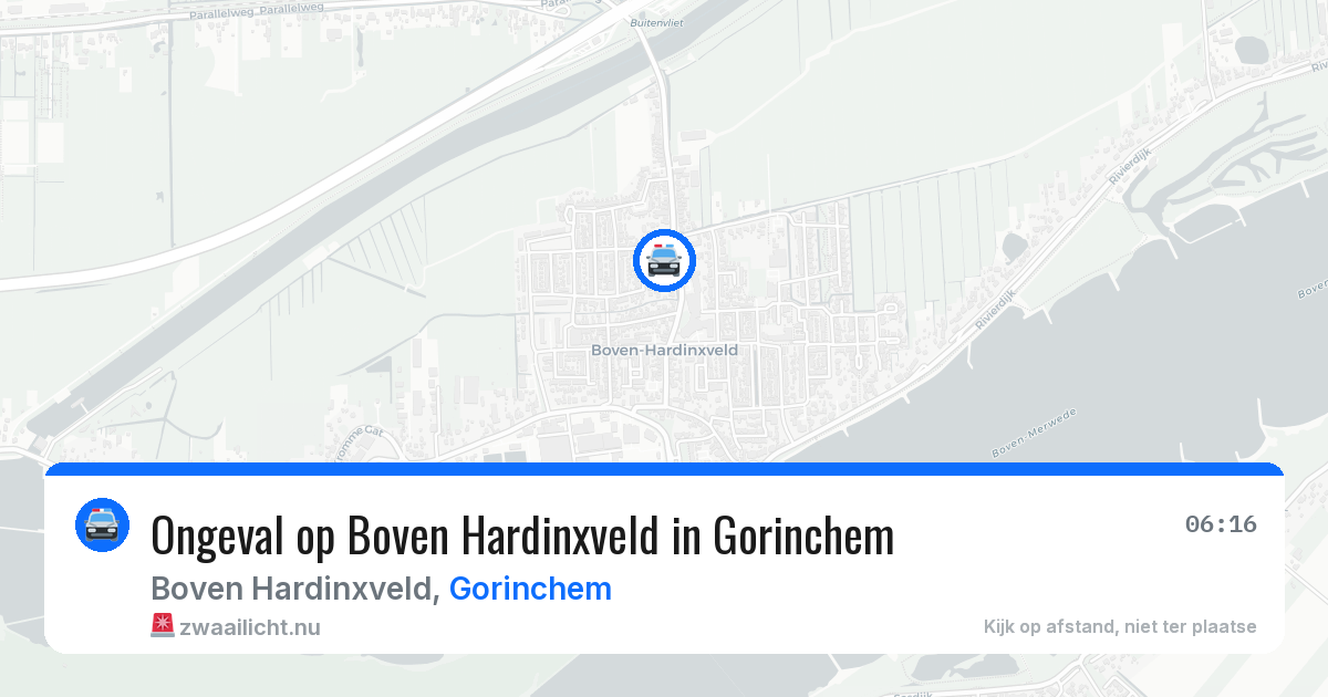Ongeval op Boven Hardinxveld in Gorinchem — 15 mei 2026
