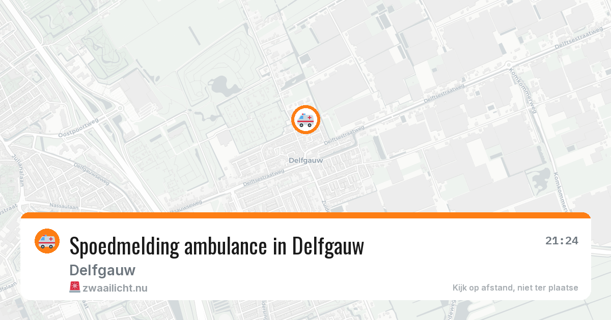 Spoedmelding ambulance in Delfgauw — 12 jul 2026