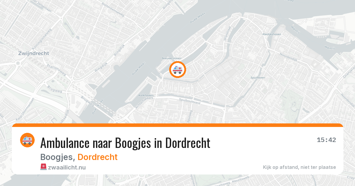 Ambulance naar Boogjes in Dordrecht — 16 jul 2026