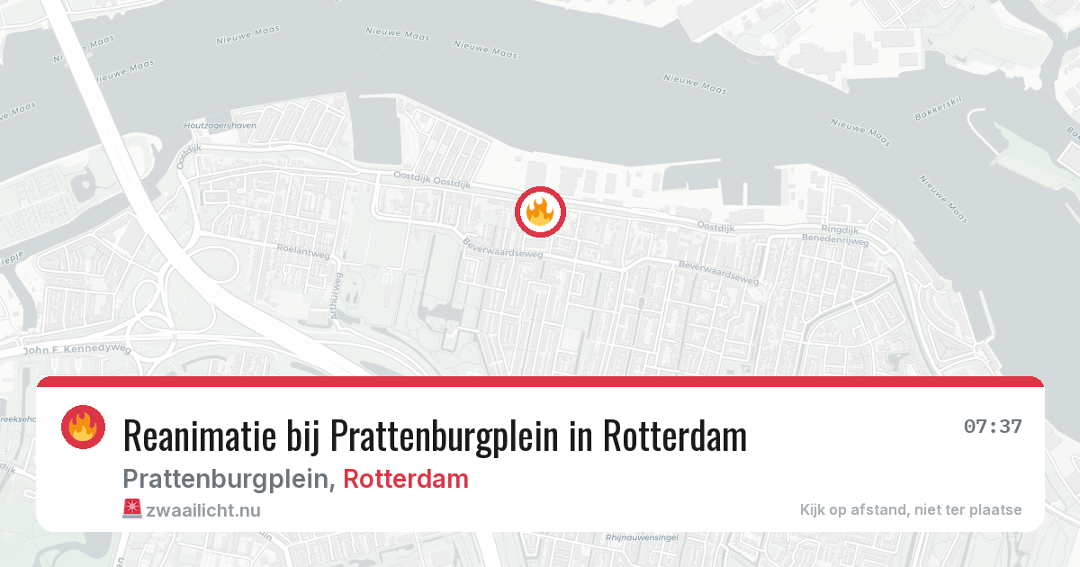 Reanimatie bij Prattenburgplein in Rotterdam — 22 mei 2026