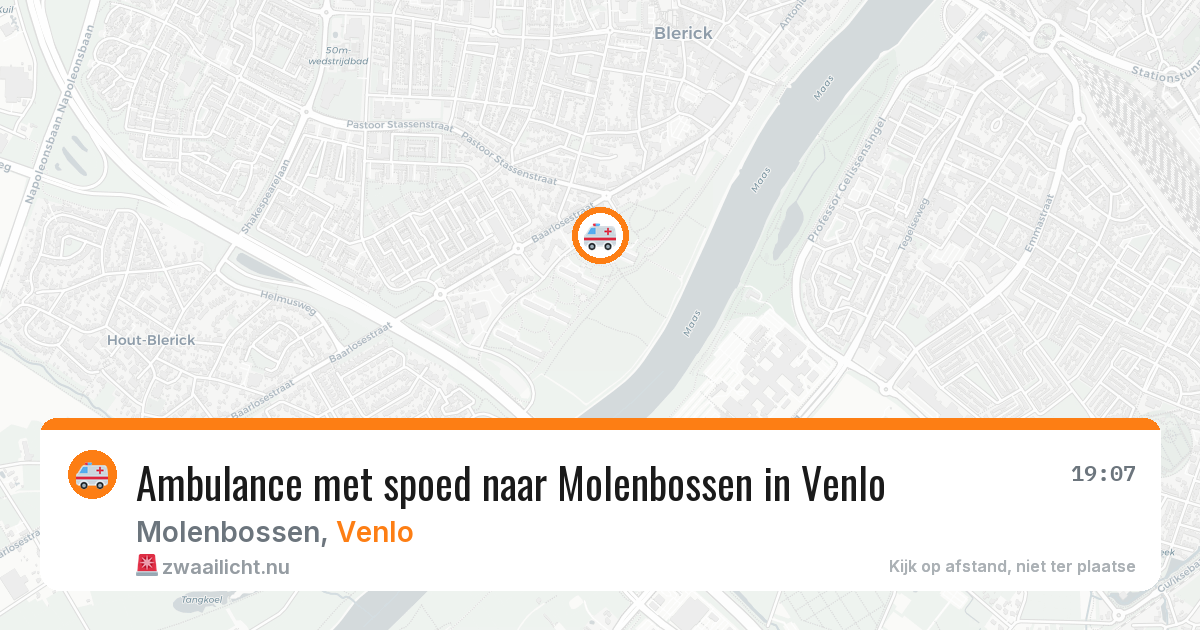 Ambulance met spoed naar Molenbossen in Venlo — 20 jul 2026