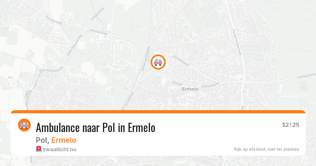 Ambulance naar Pol in Ermelo — 12 jul 2026