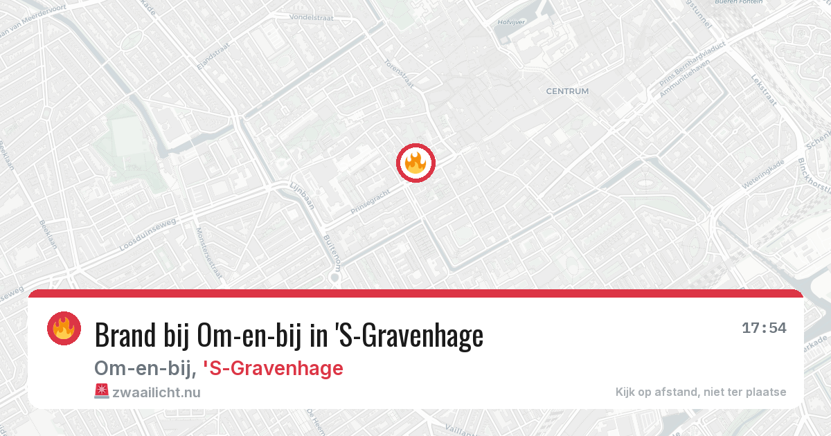 Brand bij Om-en-bij in 'S-Gravenhage — 20 mrt 2026