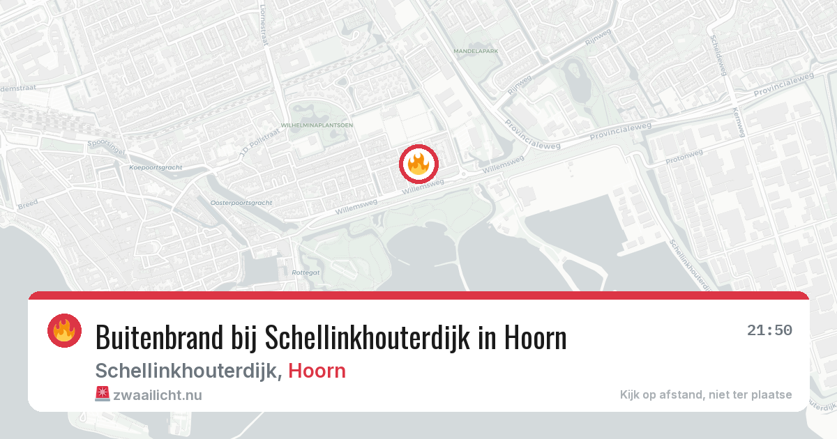 Buitenbrand bij Schellinkhouterdijk in Hoorn — 18 jul 2026