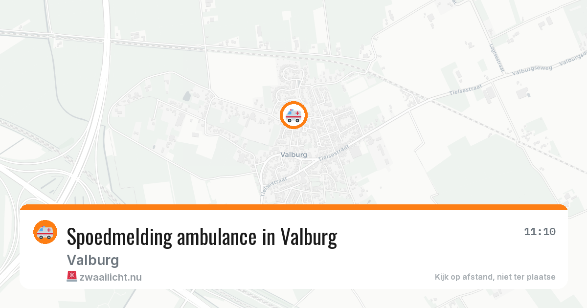 Spoedmelding ambulance in Valburg — 17 jan 2026