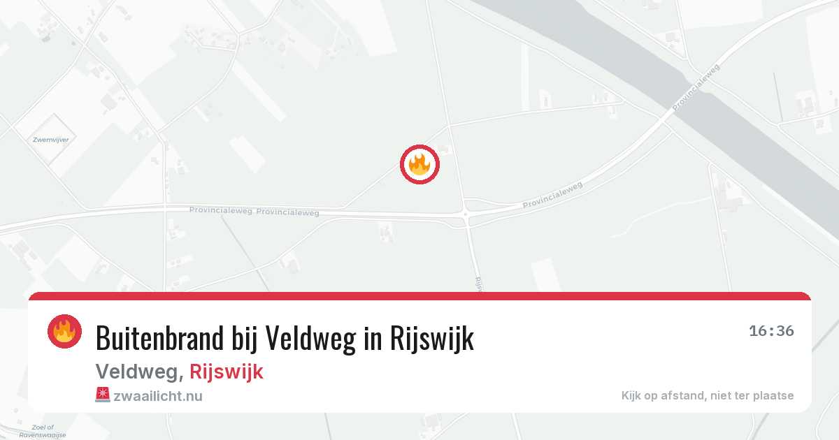 Buitenbrand bij Veldweg in Rijswijk — 23 jul 2026