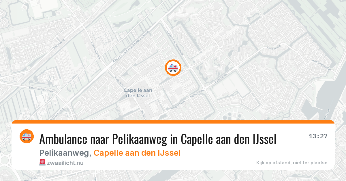 Ambulance naar Pelikaanweg in Capelle aan den IJssel — 2 jun 2026