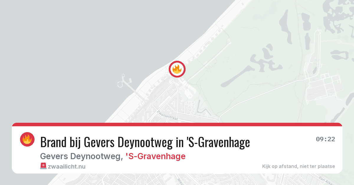 Brand bij Gevers Deynootweg in 'S-Gravenhage — 14 jul 2026