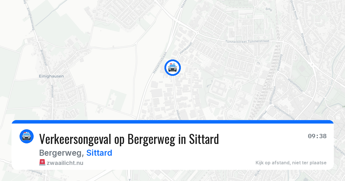 Verkeersongeval op Bergerweg in Sittard — 18 jan 2026