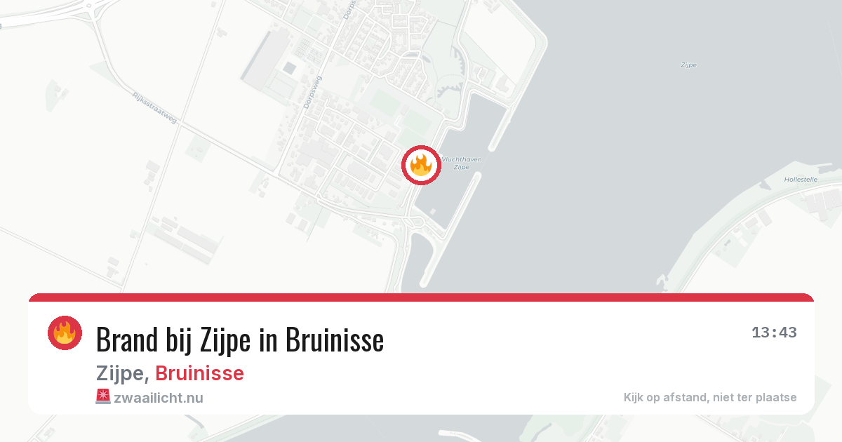 Brand bij Zijpe in Bruinisse — 23 jul 2026