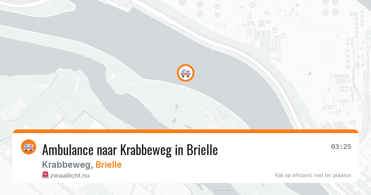 Ambulance naar Krabbeweg in Brielle — 25 jul 2026