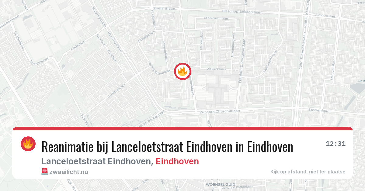 Reanimatie bij Lanceloetstraat Eindhoven in Eindhoven — 19 mei 2026