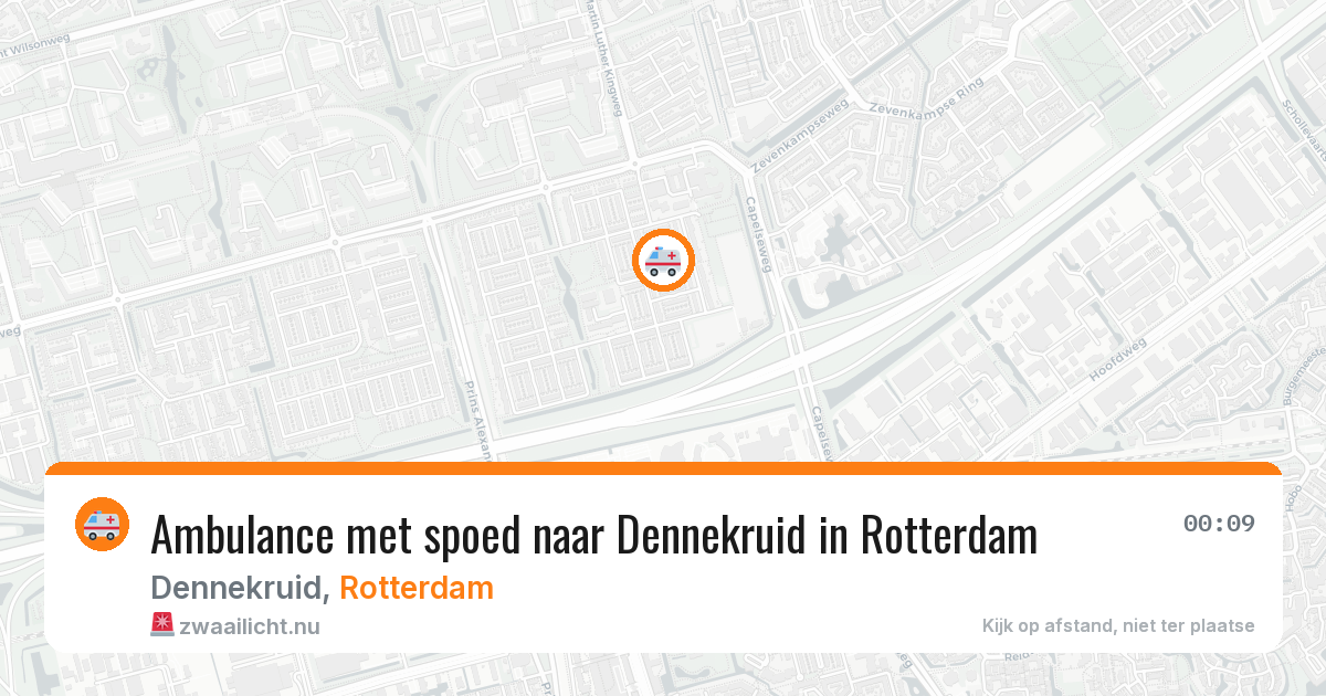 Ambulance met spoed naar Dennekruid in Rotterdam — 7 jun 2026