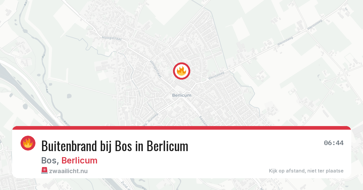 Buitenbrand bij Bos in Berlicum — 20 apr 2026