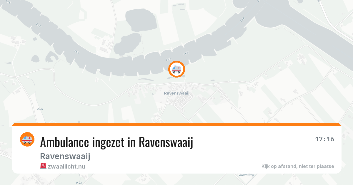 Ambulance ingezet in Ravenswaaij — 12 jul 2026