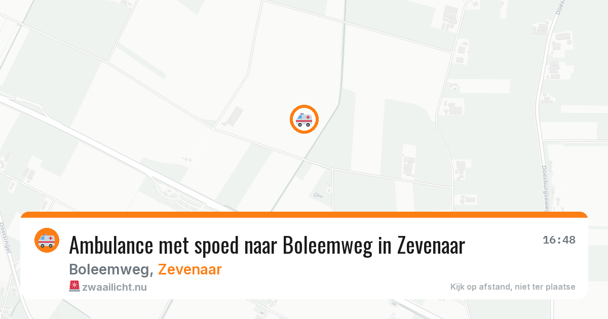 Ambulance met spoed naar Boleemweg in Zevenaar — 14 mrt 2026