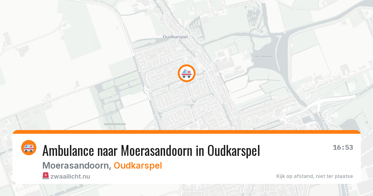 Ambulance naar Moerasandoorn in Oudkarspel — 5 jun 2026