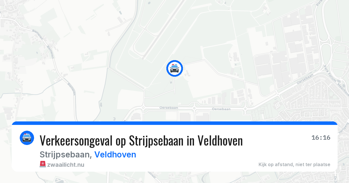 Verkeersongeval op Strijpsebaan in Veldhoven — 12 jul 2026