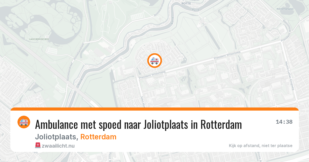 Ambulance met spoed naar Joliotplaats in Rotterdam — 3 mei 2026