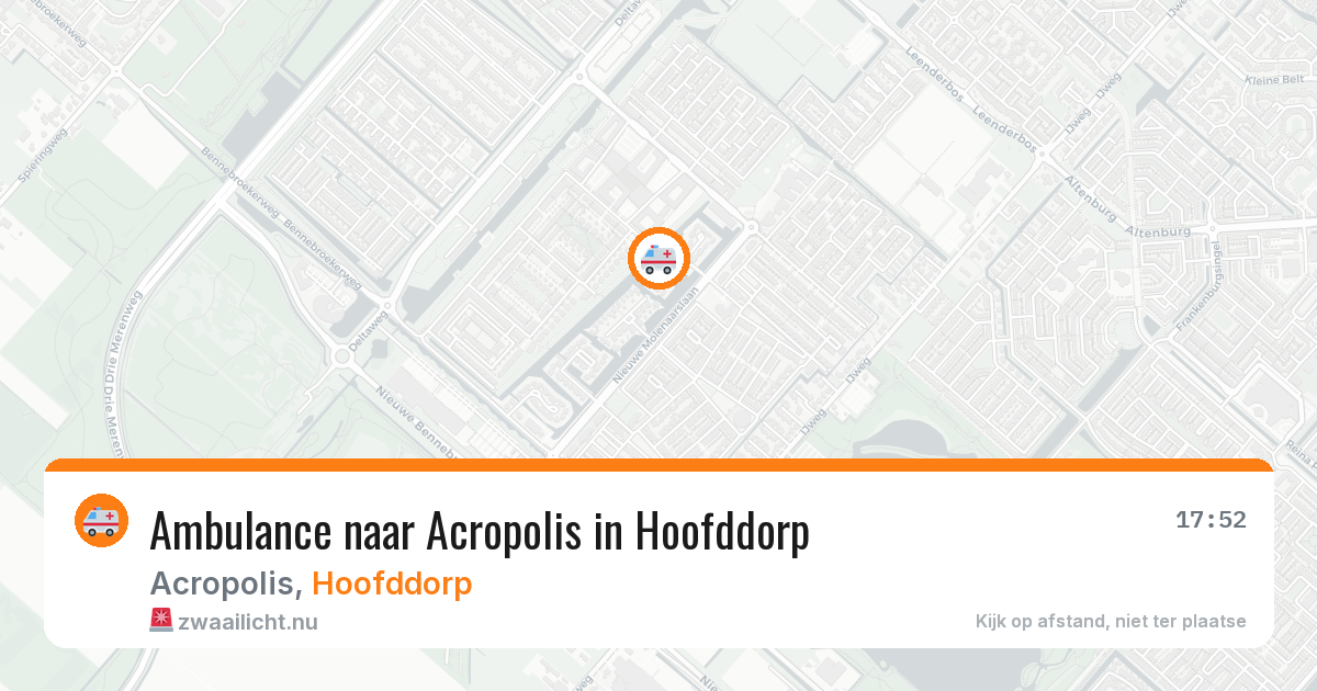 Ambulance naar Acropolis in Hoofddorp — 20 apr 2026