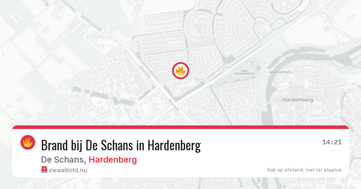 Brand bij De Schans in Hardenberg — 2 jul 2026