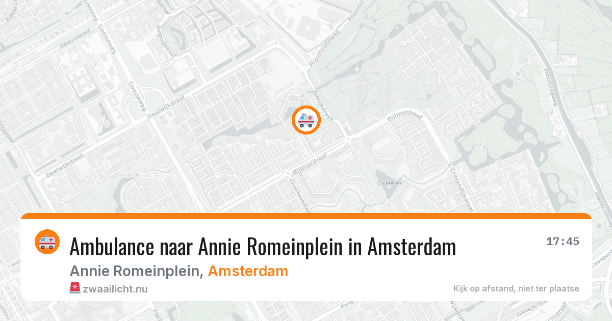 Ambulance naar Annie Romeinplein in Amsterdam — 23 mei 2026