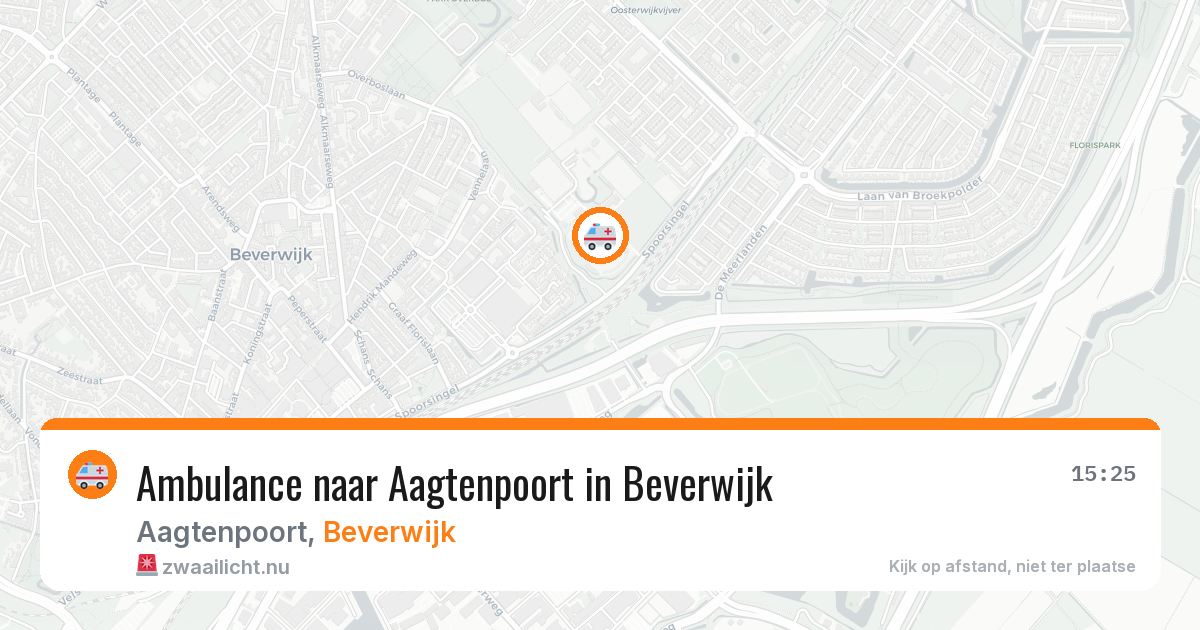 Ambulance naar Aagtenpoort in Beverwijk — 5 apr 2026