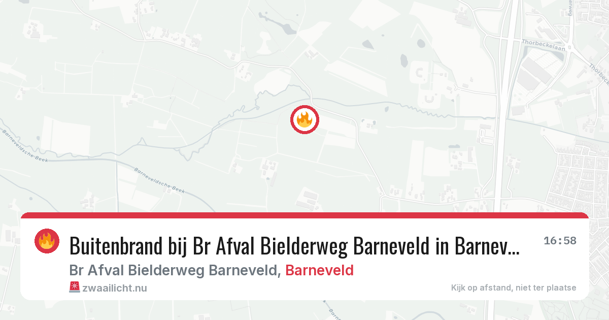Buitenbrand bij Br Afval Bielderweg Barneveld in Barneveld — 7 apr 2026