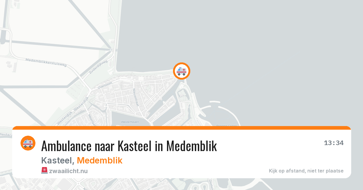 Ambulance naar Kasteel in Medemblik — 11 jul 2026