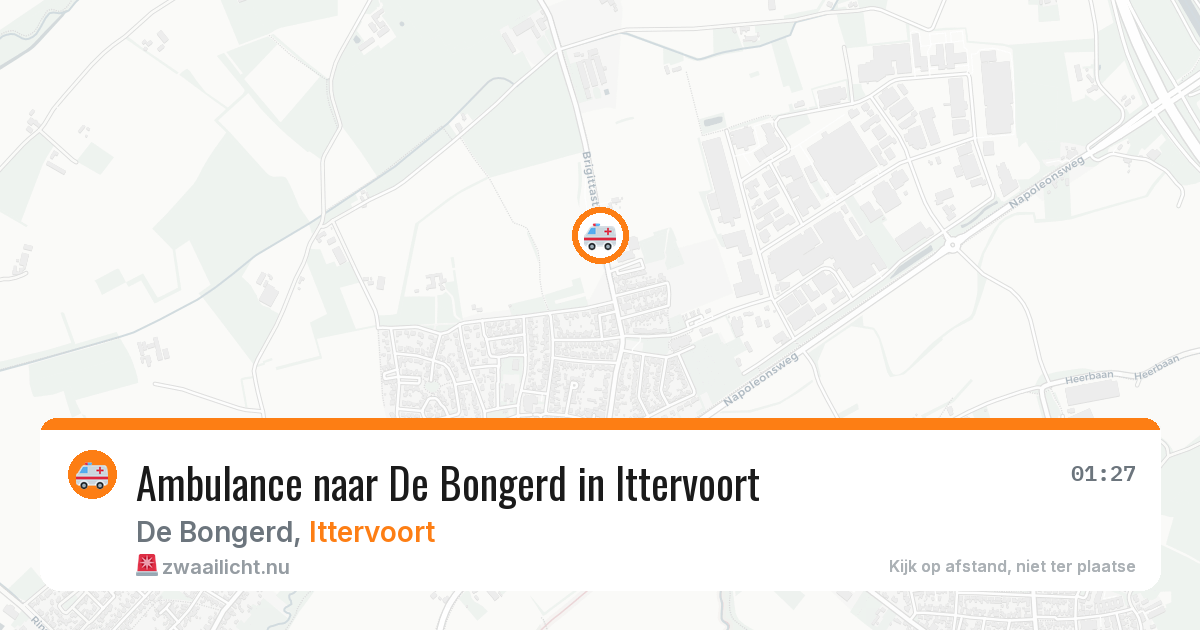 Ambulance naar De Bongerd in Ittervoort — 24 jul 2026