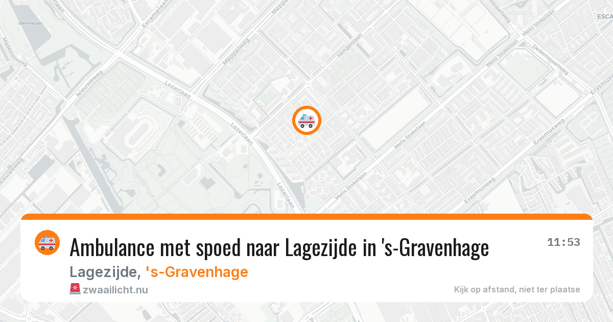 Ambulance met spoed naar Lagezijde in 's-Gravenhage — 19 mei 2026