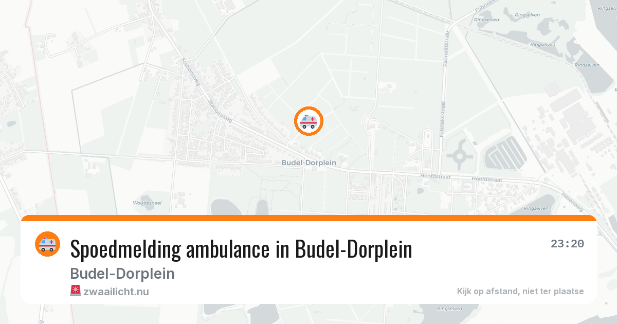 Spoedmelding ambulance in Budel-Dorplein — 13 jul 2026