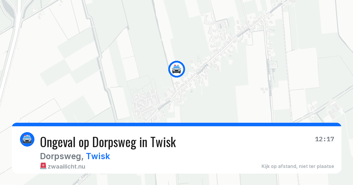 Ongeval op Dorpsweg in Twisk — 19 jul 2026