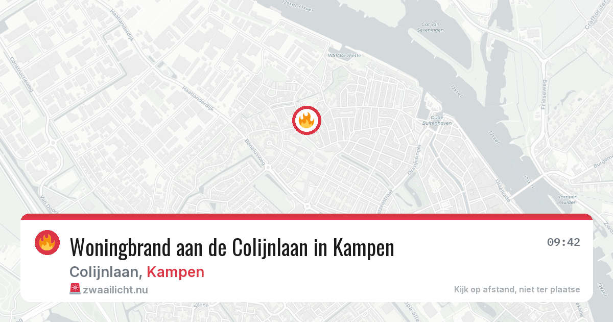 Woningbrand aan de Colijnlaan in Kampen — 15 mei 2026