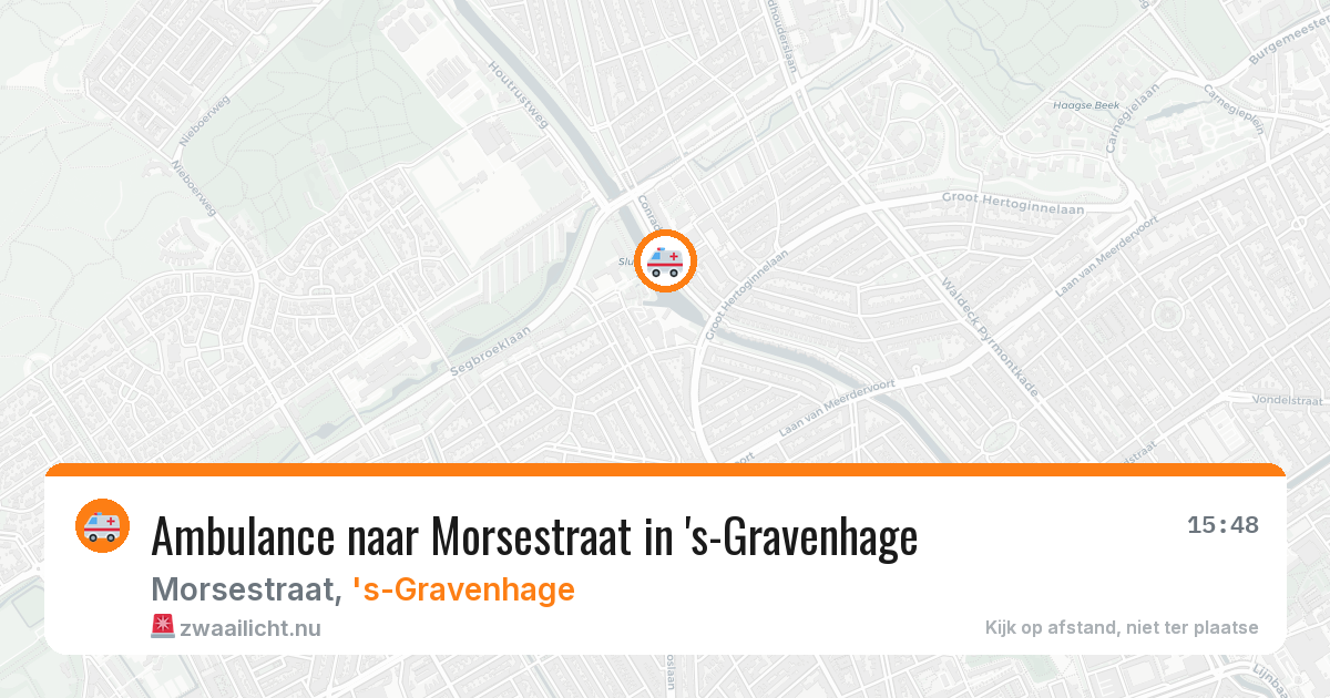 Ambulance naar Morsestraat in 's-Gravenhage — 12 jul 2026
