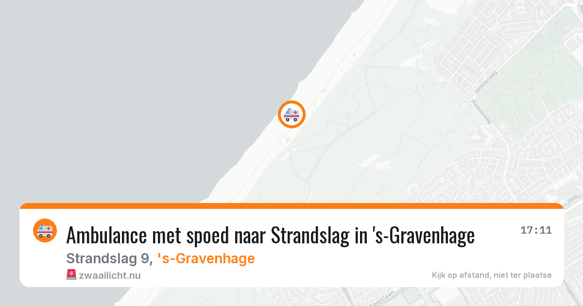 Ambulance met spoed naar Strandslag in 's-Gravenhage — 22 apr 2026