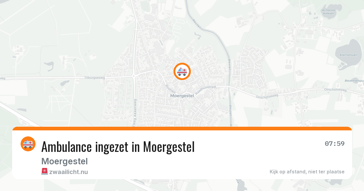 Ambulance ingezet in Moergestel — 3 jun 2026