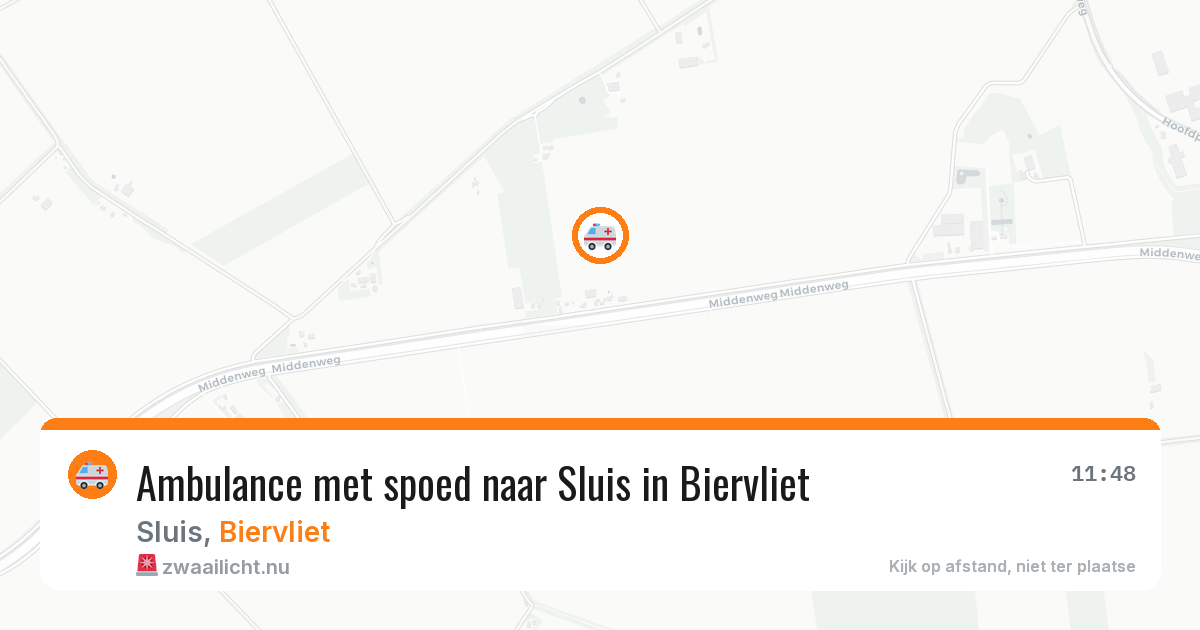 Ambulance met spoed naar Sluis in Biervliet — 22 jul 2026