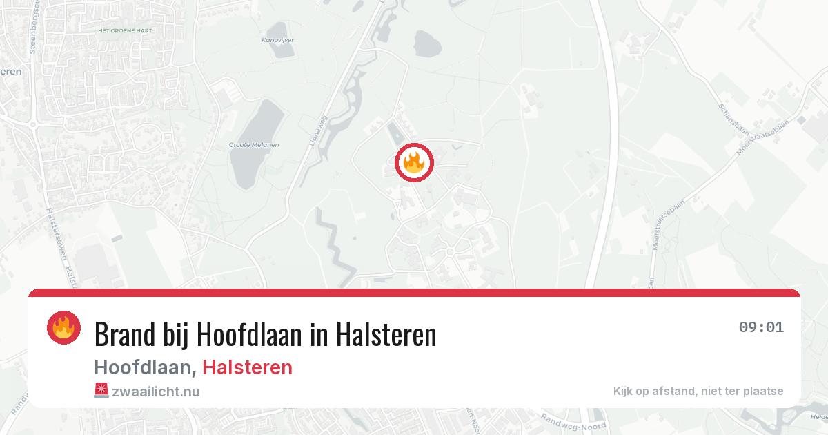 Brand bij Hoofdlaan in Halsteren — 7 jun 2026
