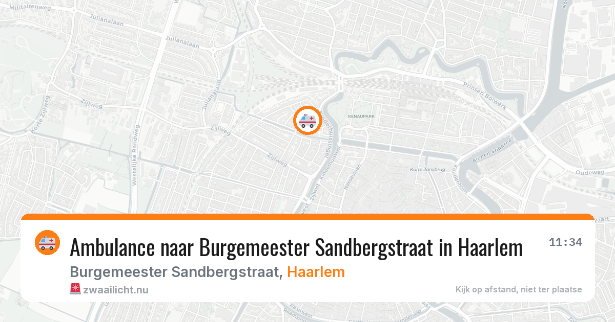 Ambulance naar Burgemeester Sandbergstraat in Haarlem — 18 mei 2026