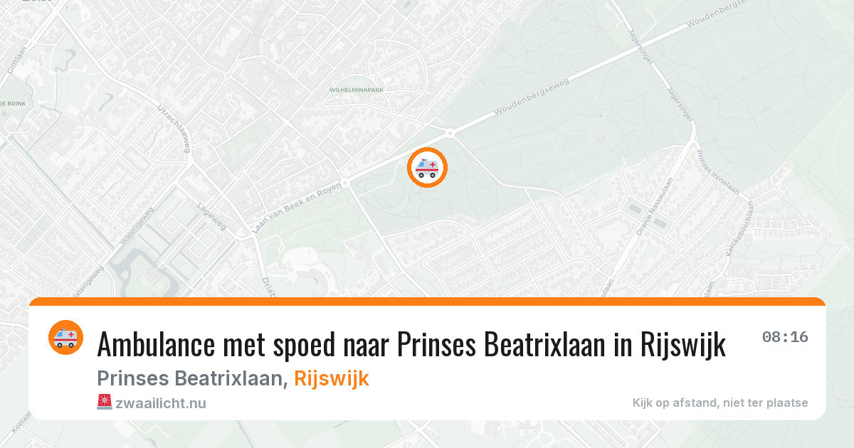 Ambulance met spoed naar Prinses Beatrixlaan in Rijswijk — 25 jan 2026
