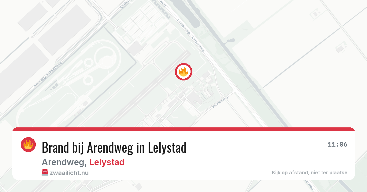 Brand bij Arendweg in Lelystad — 30 mei 2026