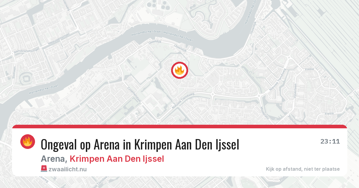 Ongeval op Arena in Krimpen Aan Den Ijssel — 28 mei 2026