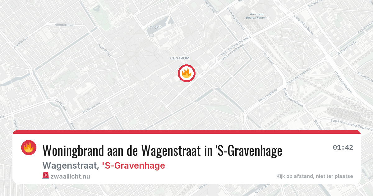 Woningbrand aan de Wagenstraat in 'S-Gravenhage — 23 mei 2026