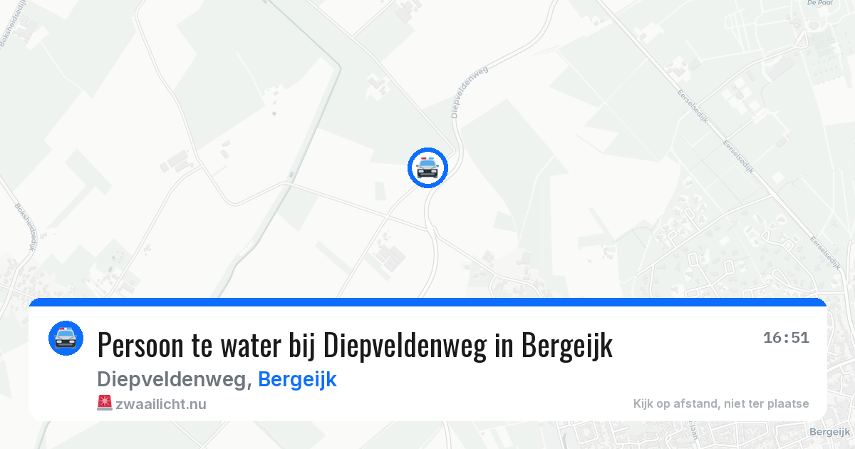 Persoon te water bij Diepveldenweg in Bergeijk — 20 mei 2026