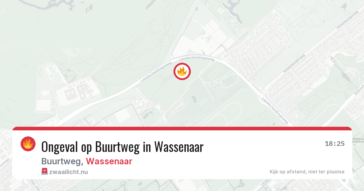 Ongeval op Buurtweg in Wassenaar — 25 jul 2026